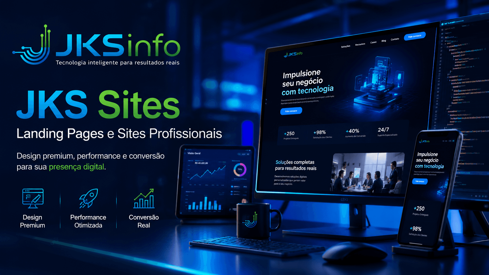 Landing Pages e Sites Profissionais